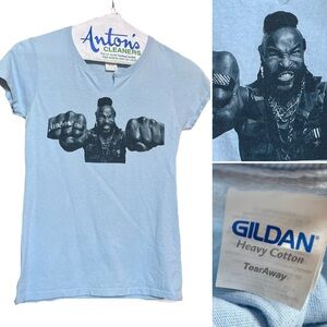 Mr. T Blue Gildan Heavy Cotton T-Shirt - S